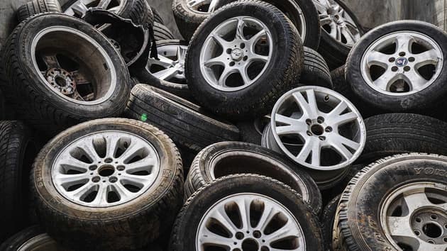 Ragn-Sells Autoparts - innsamling og henting av dekk på felg