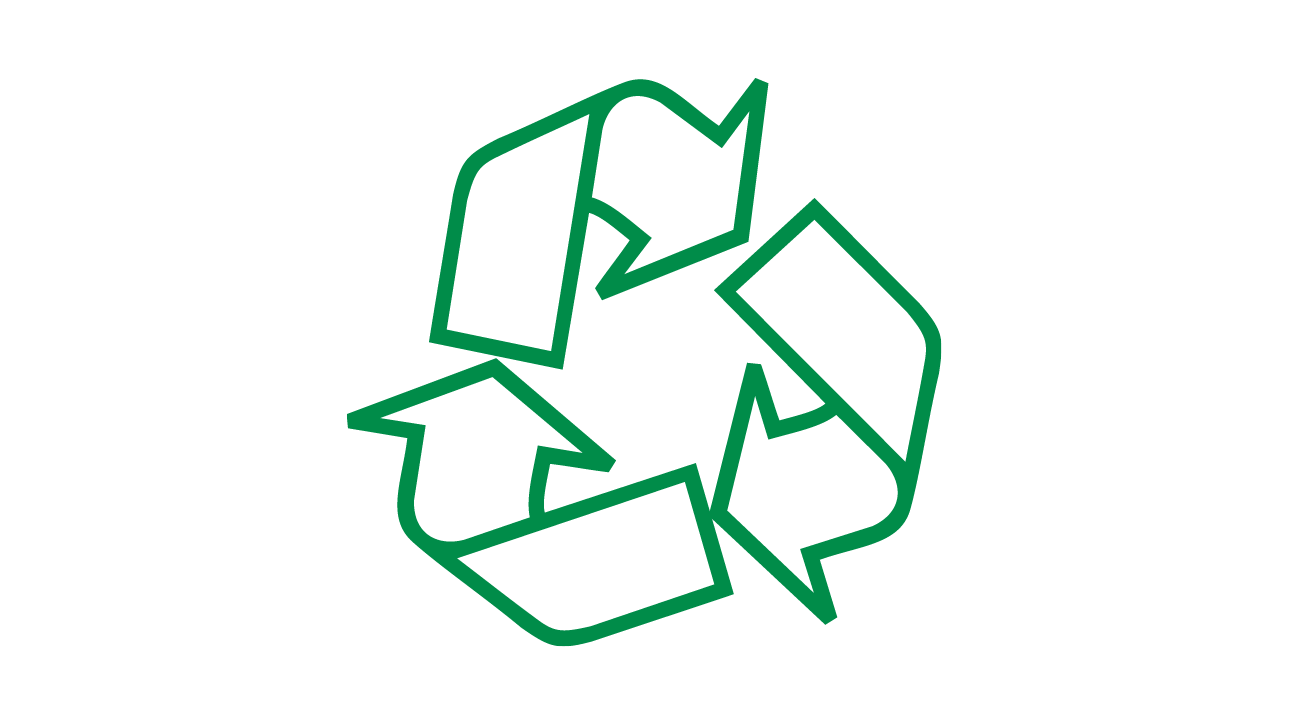 Kretsløpssymbol grønn.